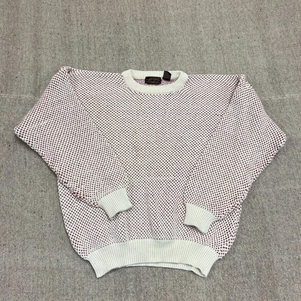 Vintage Eddie bauer Sweater Mens XL Red 1990s Fisherman